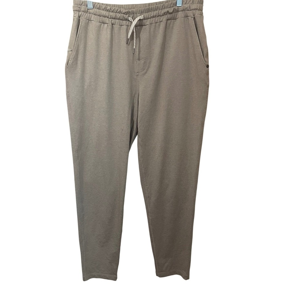 Vuori Ponto Performance Pants Mens XL DreamKnit Truffle Heather Tan V418